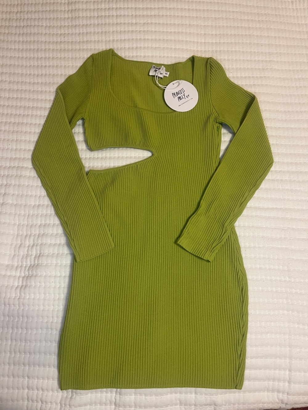 Princess Polly Ribbed Cut out Dress